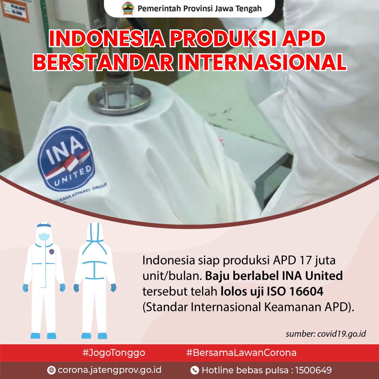 Indonesia Produksi APD Sendiri