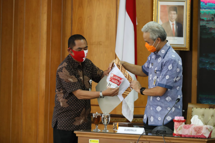 Ganjar Dukung Pemkot Solo Lakukan Uji Coba Pembelajaran Tatap Muka
